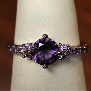 **SOLD** Size 5, Sterling Silver “Amethyst” Ring